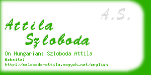 attila szloboda business card